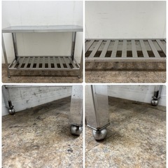 ステンレス　業務用　作業台　厨房　飲食店　W１２００ｘD４５０ｘH８００ｍｍの画像