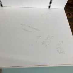 【ジモティー割引で最大15％OFF⭐️】 ガラステレビボード 白 ラック付きの画像