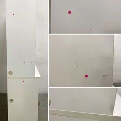 アヤノクラフト/綾野製作所 キッチンボード 幅120 全段ソフトクローズ モイス ホワイト レンジ台 食器棚  中古家具 店頭引取歓迎 R9891の画像