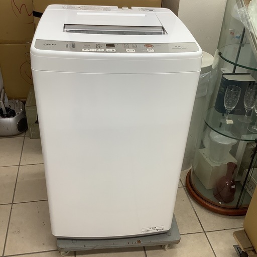 AQUA アクア洗濯機AQW-S6M 2021年製 6㎏ (stockroom) 川名の生活
