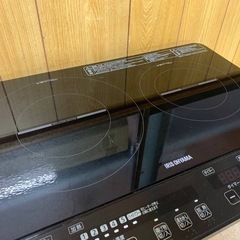 ✅アイリスオーヤマ2口IHコンロ ✅ ✅IHK-W1S-B✅の画像