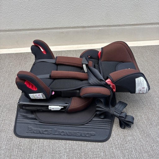 美品 ISOFIX日本育児チャイルドシートと保護マットセット