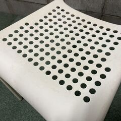 チェア 椅子 ホワイト 幅39cm×奥行44cm×高さ78cm（座高45cm） の画像