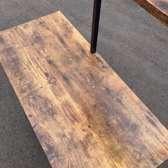 【受付中断】【kj182】美品 キッチン収納 レンジ台 キッチンラック レンジラック レンジボード キッチンワゴン　インダストリアル風 ヴィンテージライク　検)一人暮らし　ファミリー　冷蔵庫　洗濯機　オフィス　事務　テーブル　ラック　収納　家具　ソファ　キッチンの画像