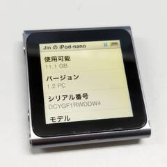 【現状品】Apple iPod nano 第6世代/16GB/PC694Jの画像