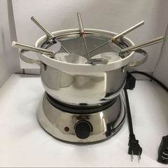 Trudeau(トルーデュー)　電気チーズフォンデュ鍋　夏休みにチョコレートフォンデュ　キャンプ　オイル　トゥルードゥー 電気チョコレートフォンデュ チーズフォンデュ オイルフォンデュセット Trudeau Alto 3 In 1 Electric Fondue Set, 11-Piece Set 0829020 家電の画像