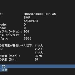 MacBook Pro（13インチ,2017,Thunderbolt 3ポートx 2）256GB/8GB〈MPXT2J/A〉⑤の画像