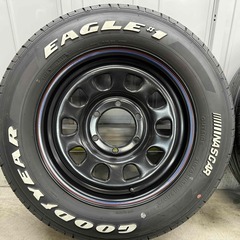 DAYTONA ＆ GOODYEAR EAGLE NASCAR 215/65R16 4本セット ホワイトレター デイトナ ブラック ナスカー ハイエース 等の画像