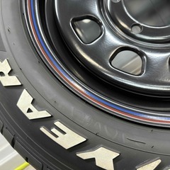DAYTONA ＆ GOODYEAR EAGLE NASCAR 215/65R16 4本セット ホワイトレター デイトナ ブラック ナスカー ハイエース 等の画像