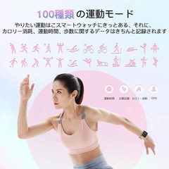 ID208 BT スマートウォッチ「ピンク」の画像