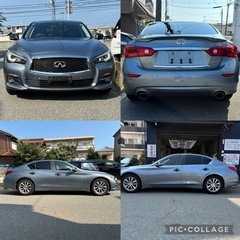 ご成約ありがとうございました！人気のV37★H28年式スカイライン200GT-t★経済的2Lターボ★ハーフレザーシート★インテリジェントクルーズ★アラウンドビューモニター★デイライト★カーボン調パーツ多数★コムテック前後ドラレコ★内外装美車ですの画像
