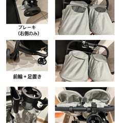 2人乗り(双子)ベビーカーの画像