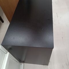 リユースのサカイ栃木店★ジモティ割あり★  チェスト ブラック×ブラウン W67.5×D40×H57.5 クリーニング済み TC10085の画像