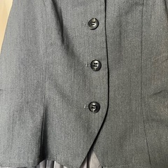 グレー チュール切り替えワンピース ー  M の画像