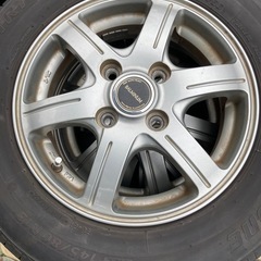 2022年ブリヂストン夏タイヤアルミ付145/80/13 アルト、ミライース、タント等、軽自動車の画像