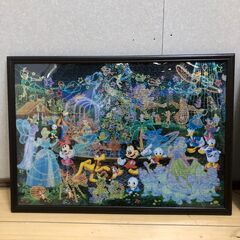 ディズニー パズル 額縁付き ミッキーマウス ドナルド シンデレラ ジーニー アリエル プーさん ピクサー トイストーリー ウッディ バズライトイヤー インテリア 壁掛け 飾り コレクション　250804-24の画像