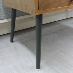 北欧デザイン コーヒーテーブル 引出×2 両サイド使用可 幅80cm 札幌 手稲 の画像