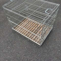 中古犬用ケージ　移動用折りたたみの画像