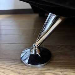 3人がけ　ソファ 黒 　の画像