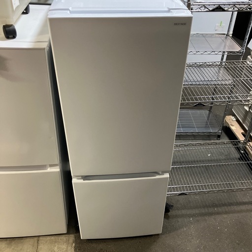 W2508-136 REFAGE ノンフロン冷凍冷蔵庫 YRZ-F15LW 2024年製 動作確認済み キズ汚れ有り