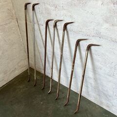 バール 7本 セット まとめ まとめ売り 釘抜き てこ ハンドツール 手工具 工作  DIY 作業工具 解体 リフォーム 大工工具 工具 A0140の画像