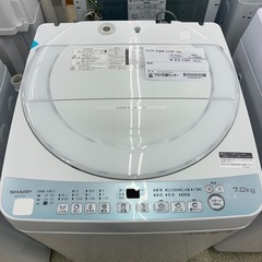 リユースのサカイ東金店　SHARP 洗濯機　22年製　7kg TJ13656の画像