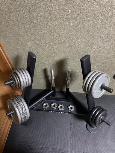 可変ダンベル&プレートラック