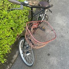 自転車　No.364　ブラック　20インチ　LEDライト　【リサイクルショップどりーむ天保山】の画像