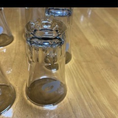 透明ガラス製おちょこグラス 6個セットの画像