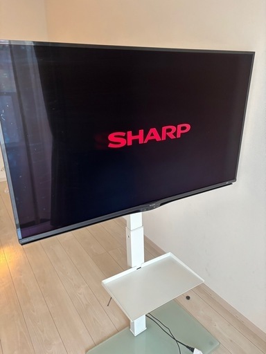 テレビ台付き　SHARP 50型　ネット対応