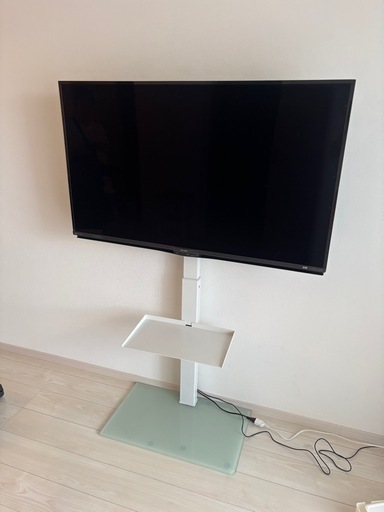テレビ台付き　SHARP 50型　ネット対応
