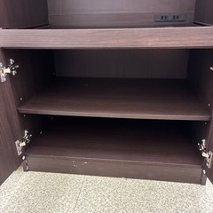 リユースのサカイ東金店　レンジ台　こげ茶　TJ13661の画像