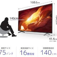 SONY BRAVIA KJ-75X8000H（2021年製）の画像