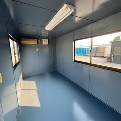 【三重】3坪ハウス　エアコン付き　コンテナ　コンテナハウス　スーパーハウス　ユニットハウス　トレーラーハウス　事務所　倉庫　物置の画像