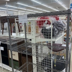 リユースのサカイ東金店　キャスター付きスチールラック　TJ13666の画像