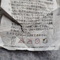 カーペット　差し上げますの画像