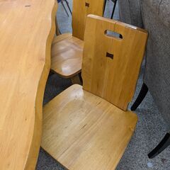 ジモティー見た！で5%OFF【ダイニングセット】テーブルセット ベンチ・イス2脚付き 幅165cm :ナチュラルの画像