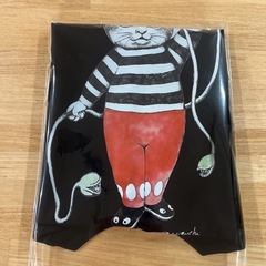 のイラスト 半袖Tシャツ 黒　男女兼用　S〜Mサイズ　ヒグチユウコ風の画像
