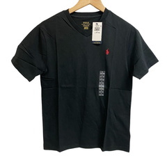 ラルフローレン RALPH LAUREN 半袖Ｔシャツ ワンポイント TEECREW/TEEV-NECK Vネック 323-674983 ブラックの画像