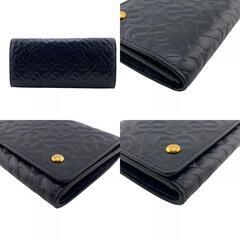 バーバリー BURBERRY 長財布 HERONMONOGRAM 8011605 ブラックの画像