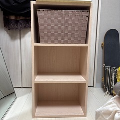 【～8/7限定出品】カラーボックス 3段＋衣装ケース＋BOX セット の画像