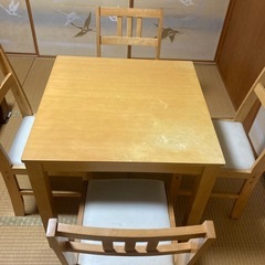 ⭐︎引き渡し予定者決定⭐︎テーブルと椅子セットの画像