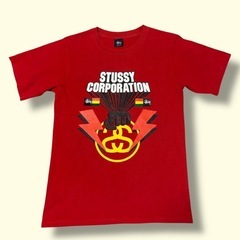 希少 90s OLD Stussy CORPORATION Tシャツ Mの画像