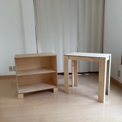 キャビネット２つ、バーカートセットの画像