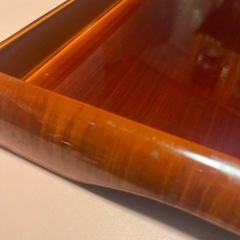 会津塗り漆器の盆。の画像