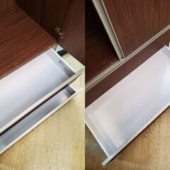 ニトリ NITORI ワードローブ トラウト2 クローゼット ハンガーラック ブラウン 木目模様■幅90㎝×奥行58.5㎝×高さ171.9㎝■近隣配送無料 買取帝国 朝霞店の画像