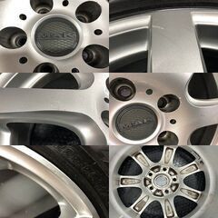 走行短め【BS BLIZZAK VRX3 225/50R17】スタッドレス【阿部商会 MAK 17インチ 7.5J5HPCD112+49】22年製 ベンツCクラス等　(STK006)の画像