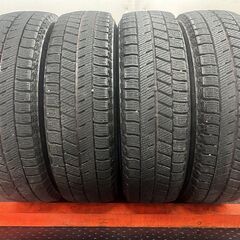 走行短め【BS VRX3 155/65R14】スタッドレス【WAREN 14インチ 4.5J4HPCD100+45】21年製 タント N-BOX ウェイク スペーシアギア等　(STP009)の画像
