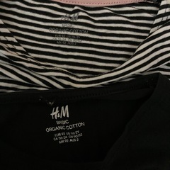 肌着　インナー　ロンT 長袖　西松屋　H&M　80 90の画像