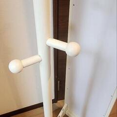 ミラー　ハンガーラック付きの画像